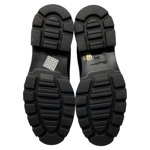 SANTONI BLACK LEATHER PULL ON CHELSEA BOOTS - Picture 7 of 8